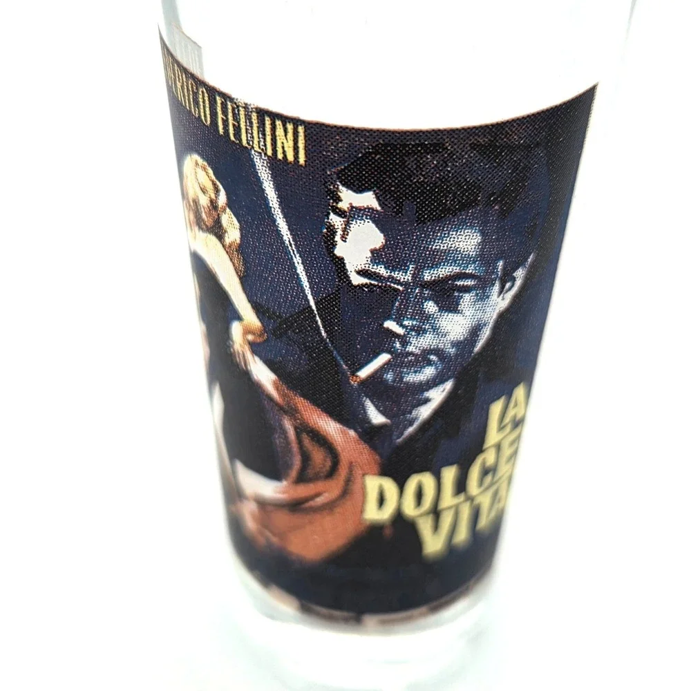 TALL‎ Shot Glass La Dolce Vita Frederico Fellini 1960's Film